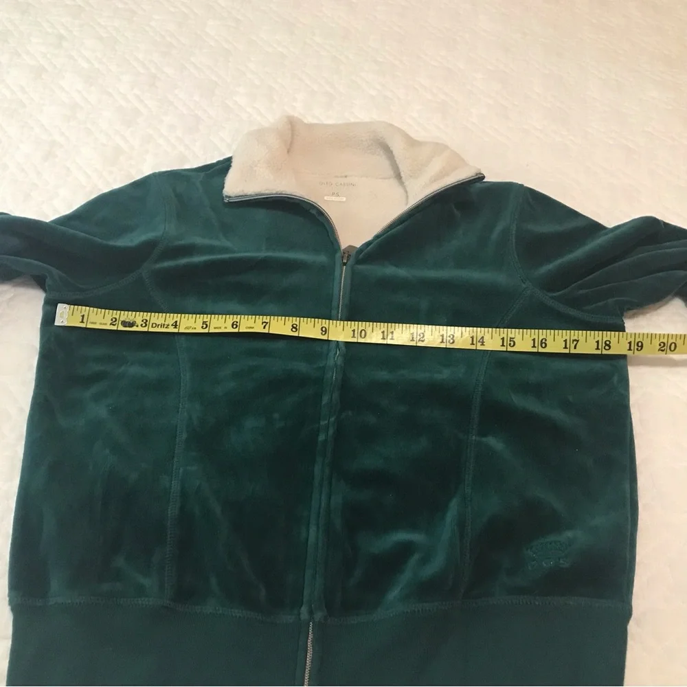 Oleg Cassini 2pc. Velour Track Suit Zipper Jacket Pants Size PS - Picture 7 of 12